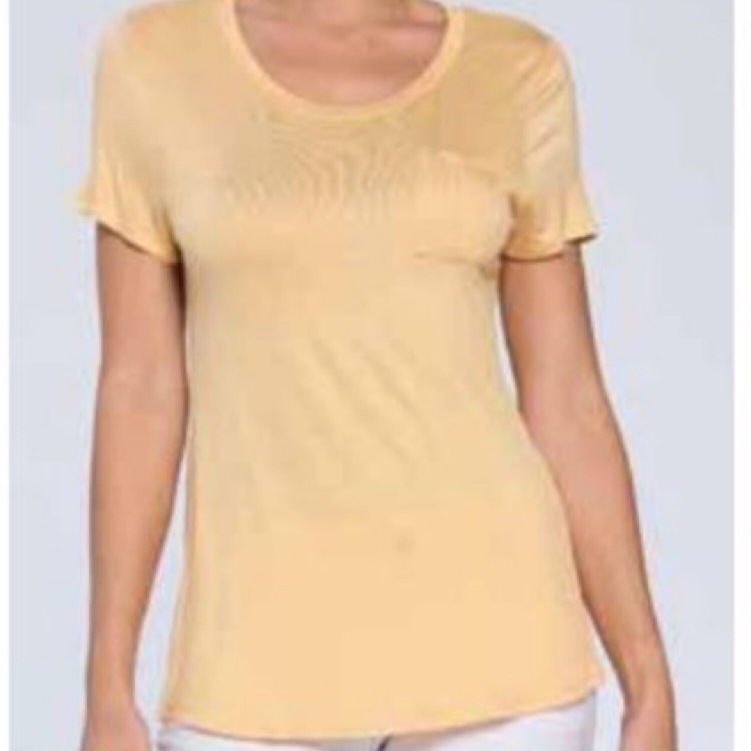 Yellow Kimmi Essential Pocket Tee