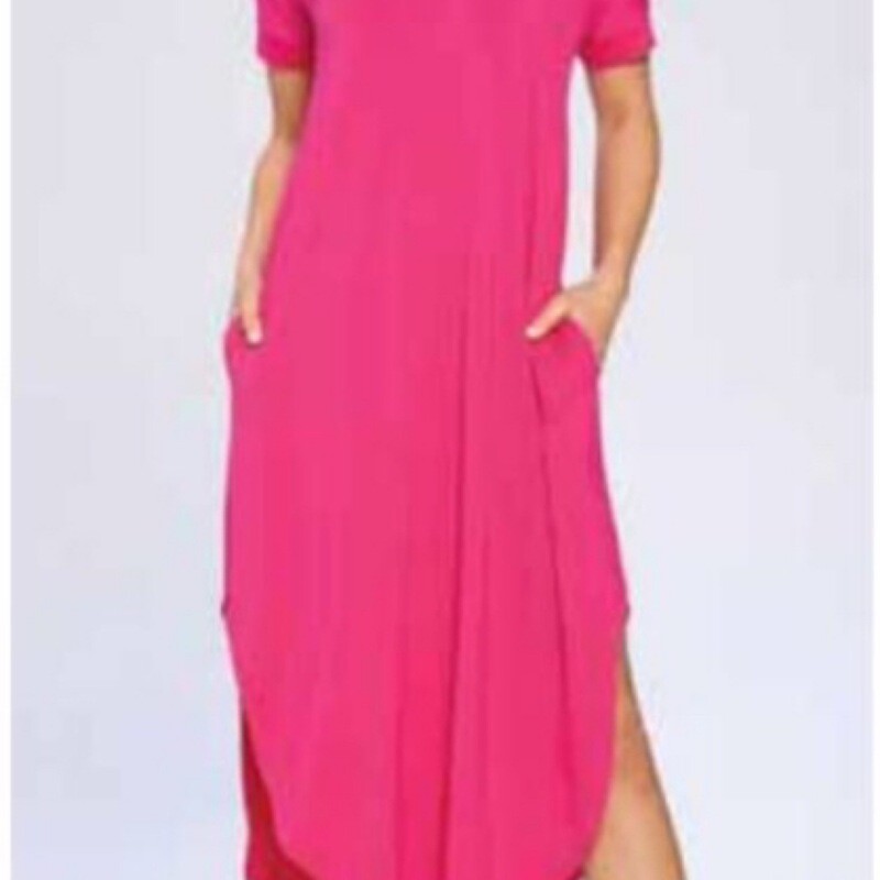 Fuchsia Rio T-Shirt Dress