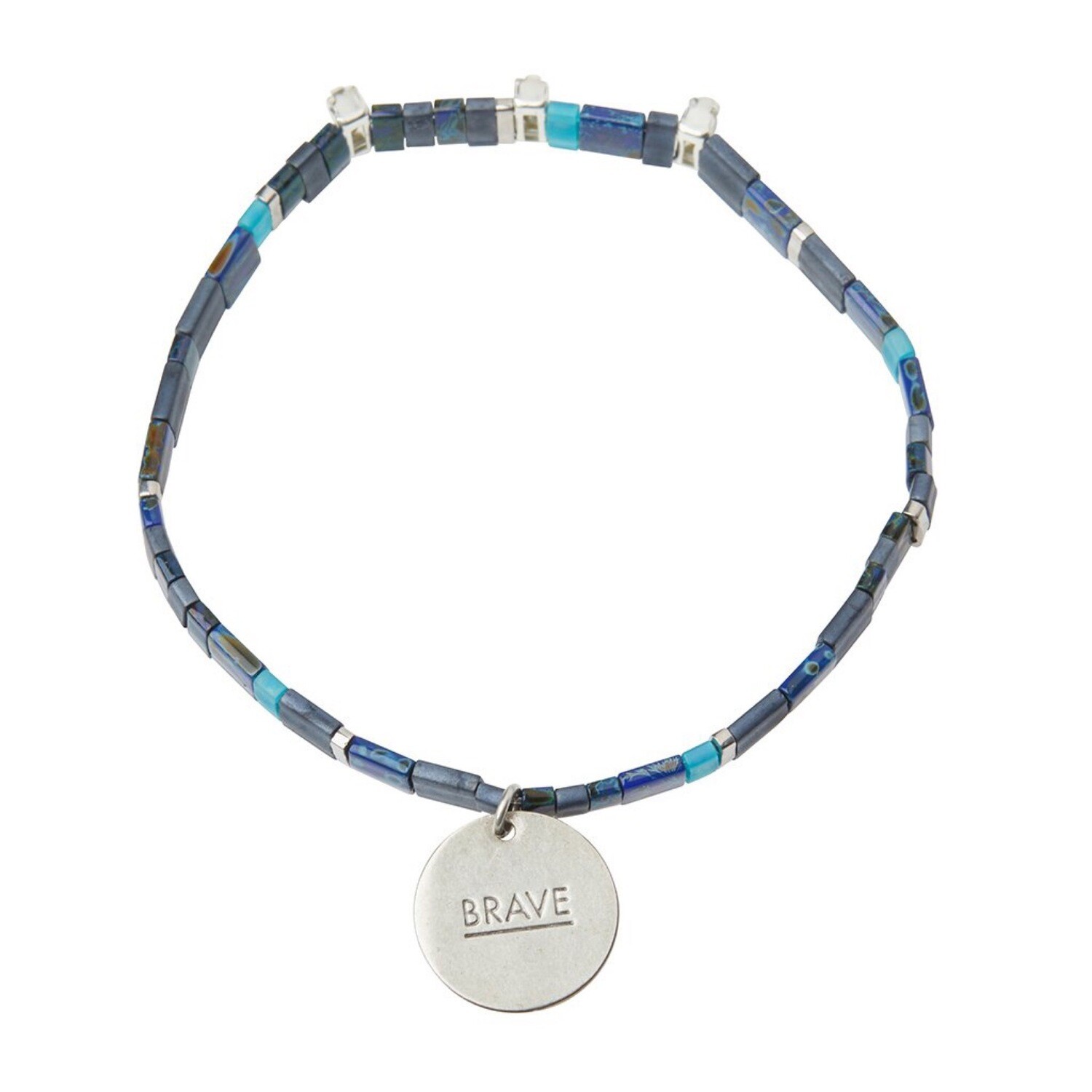 Good Karma Bracelet. Brave Midnight/Sparkle/Silver