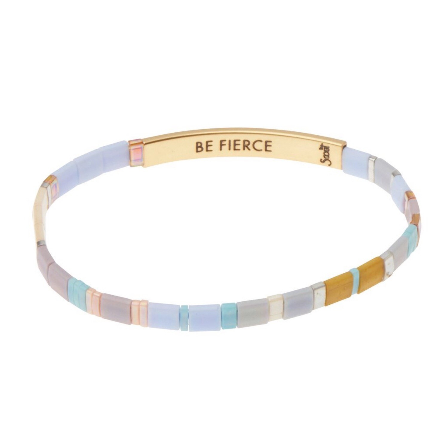 Good Karma Bracelet. Be Fierce Lavender/Gold