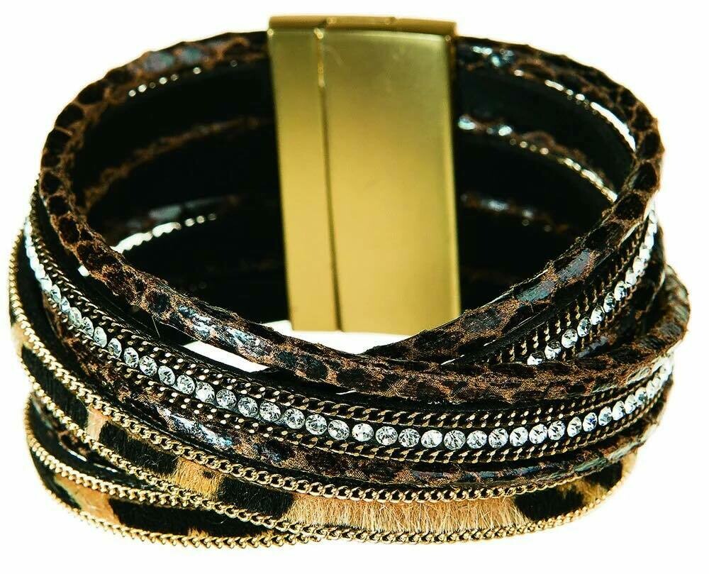Leopard Magnetic Cuff Bracelet