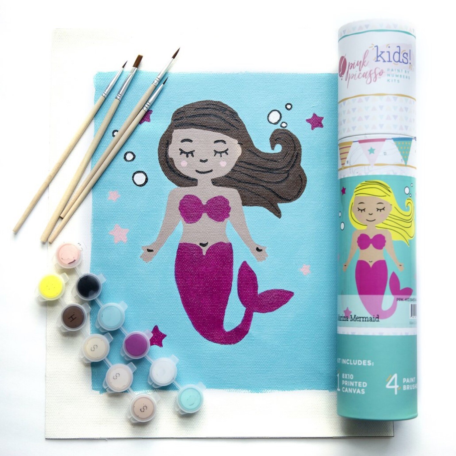 Kids Mermaid Paint By Number Kit