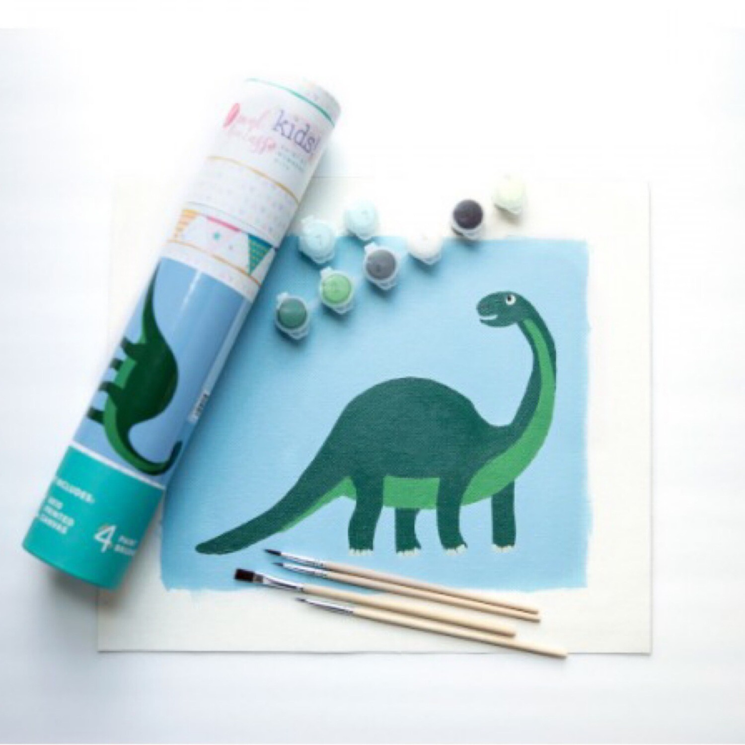 Kid Dinosaur. Paint By Number Kit