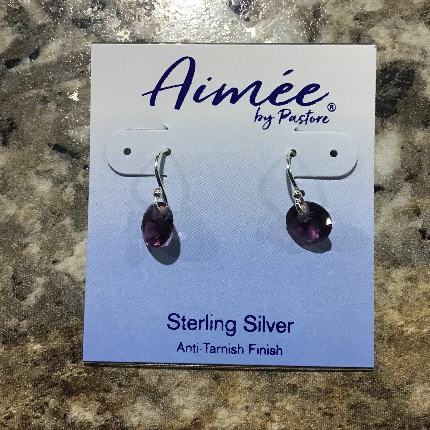 8mm Amethyst Round Drop