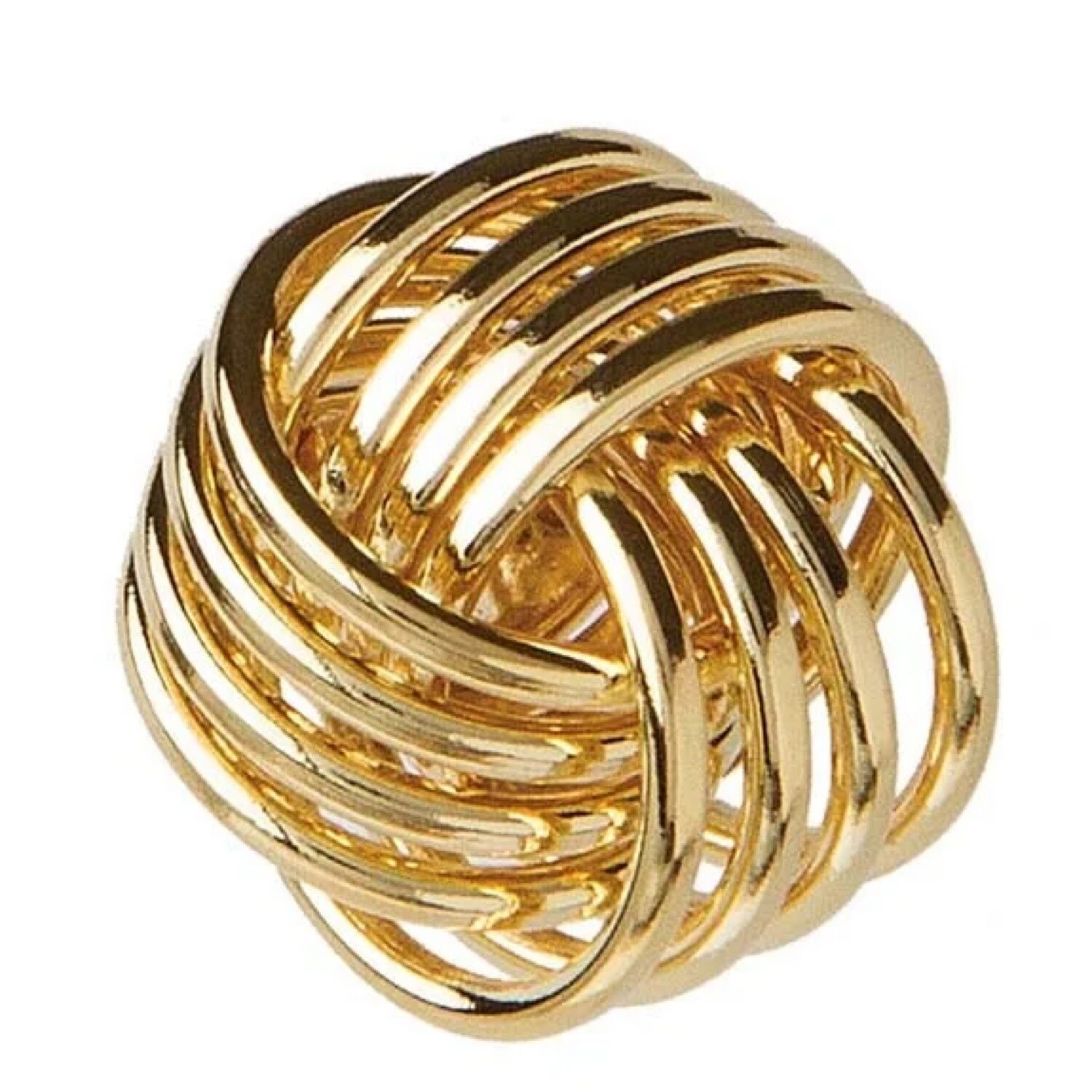 GOLD WHITE POST EARRING