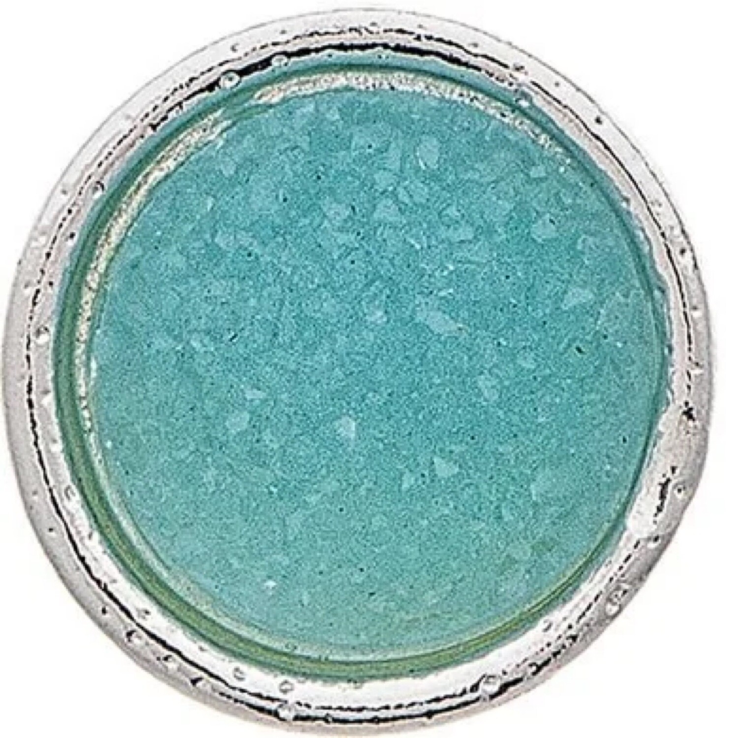 SILVER AQUA POST EARRING