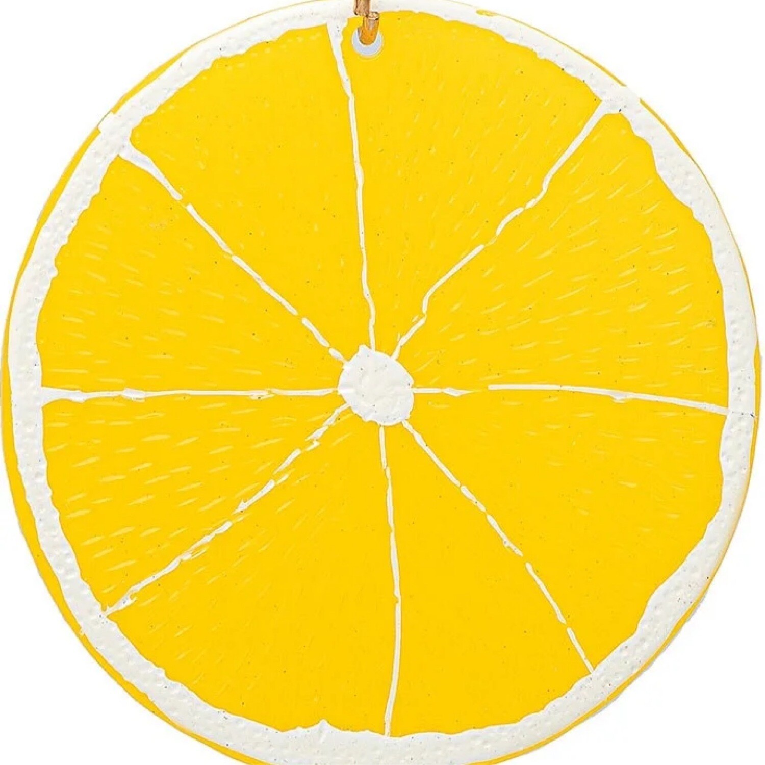 GOLD ACRYLIC LEMON SLICE EARRING