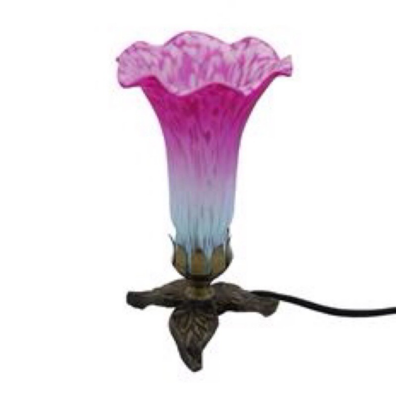 Glass Tulip Uplight Pink