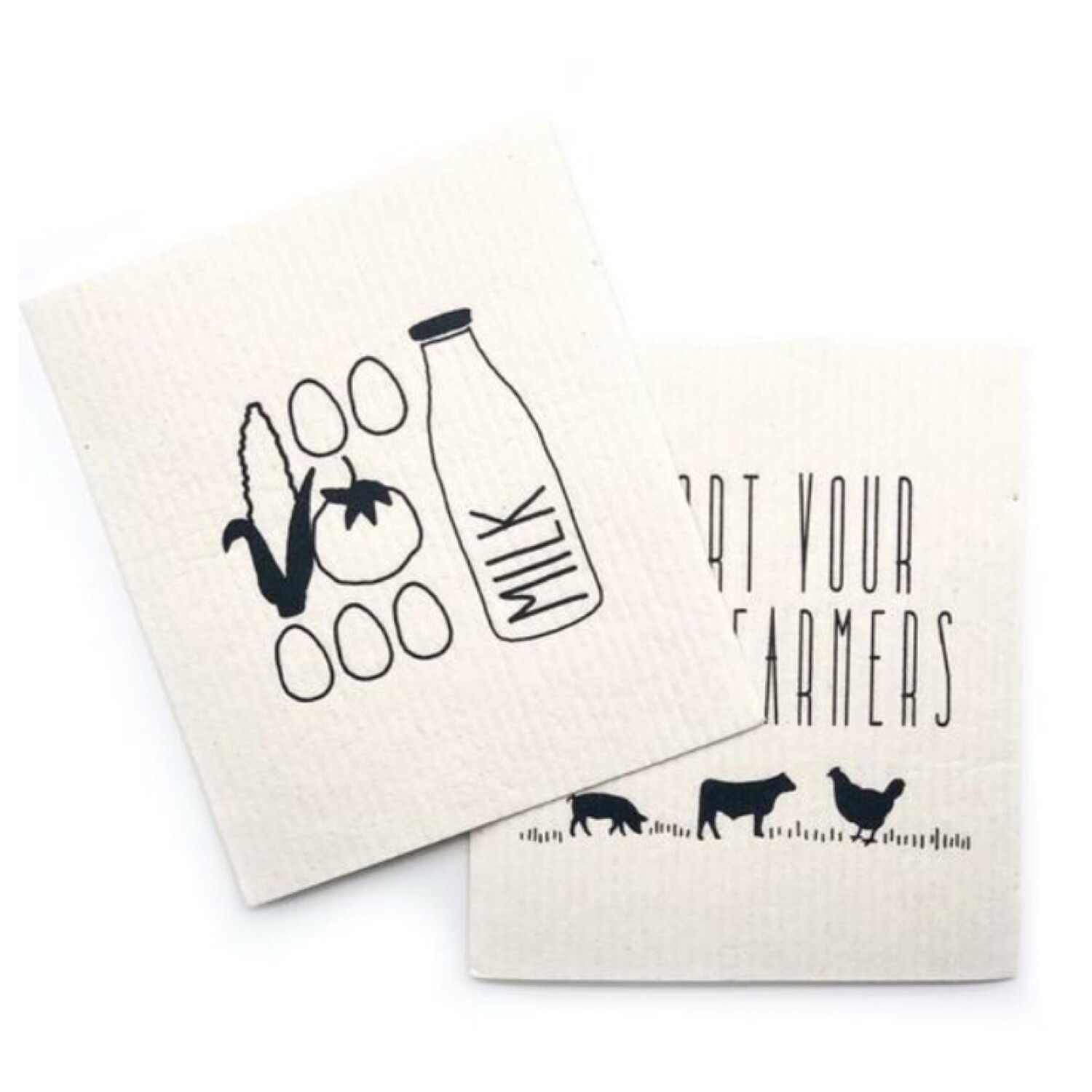 Local Farmer Blu Cloth Set 2