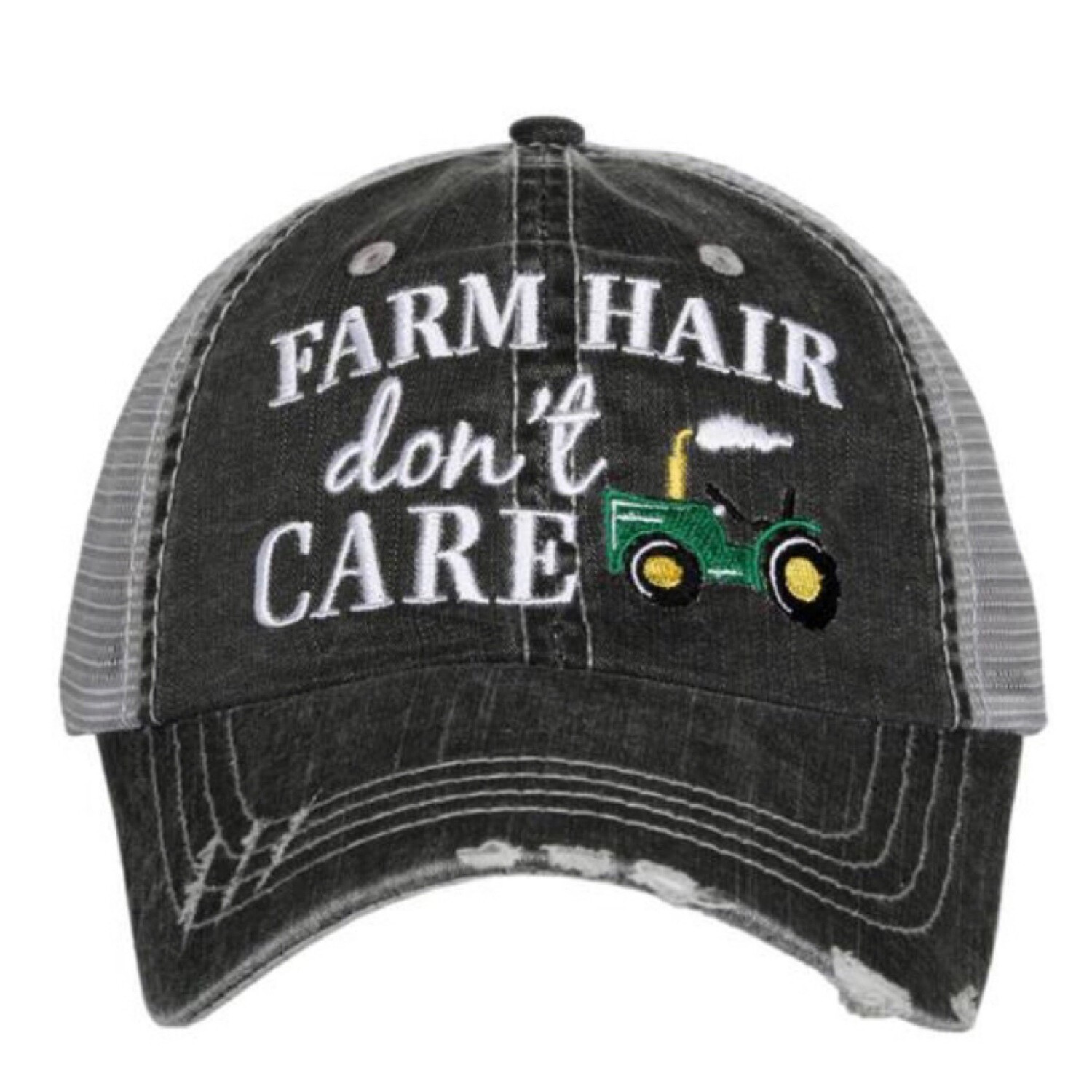 Farm Hair Don’t Care w/Tractor Trucker Hat