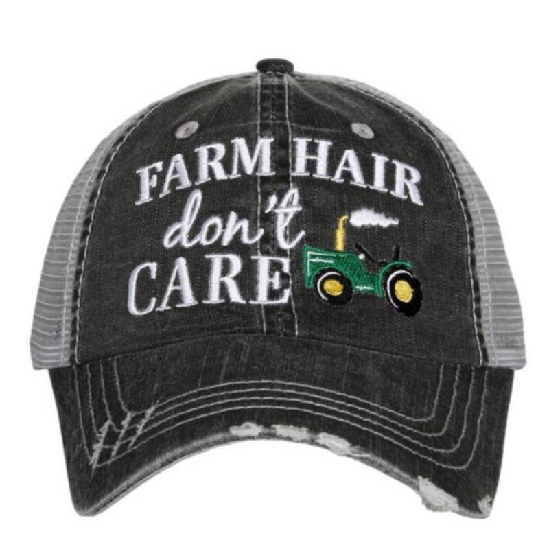 Farm Hair Don’t Care w/Tractor Trucker Hat