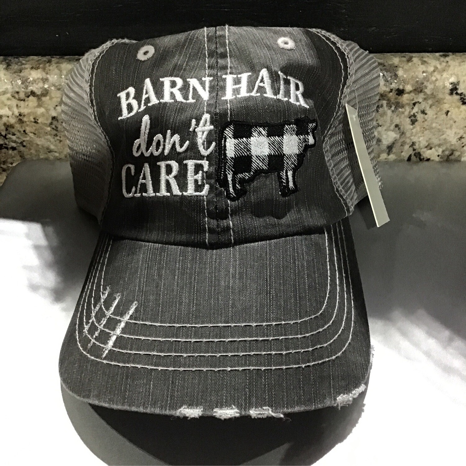 Barn Hair Don’t Care Cow Trucker Hat