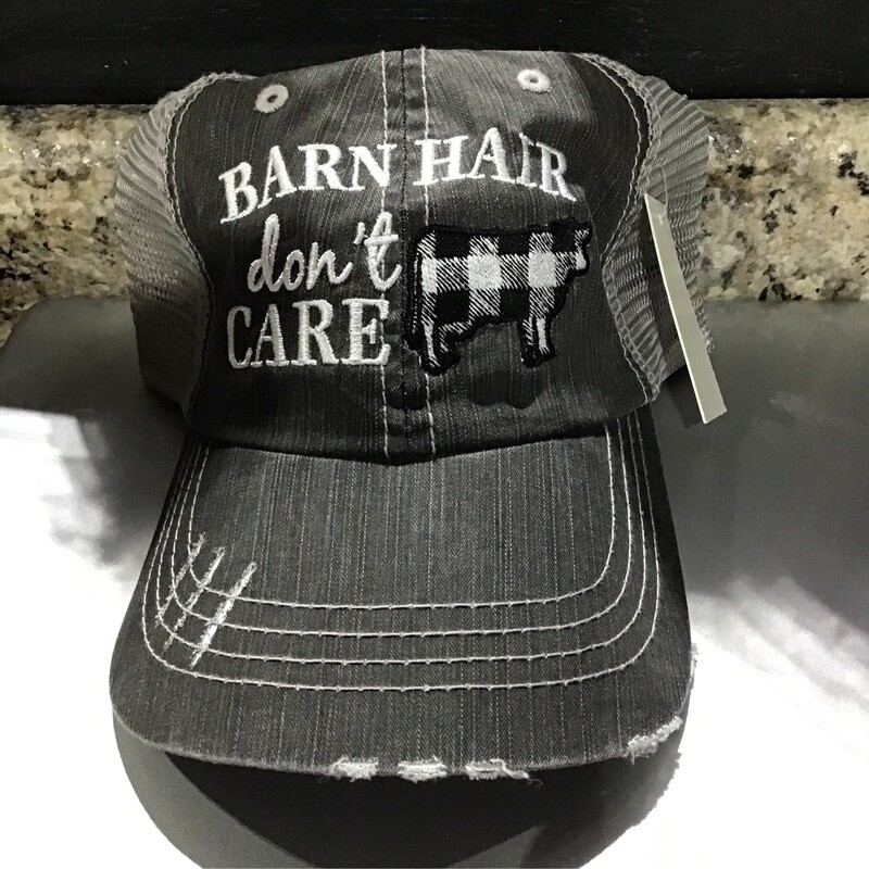 Barn Hair Don’t Care Cow Trucker Hat