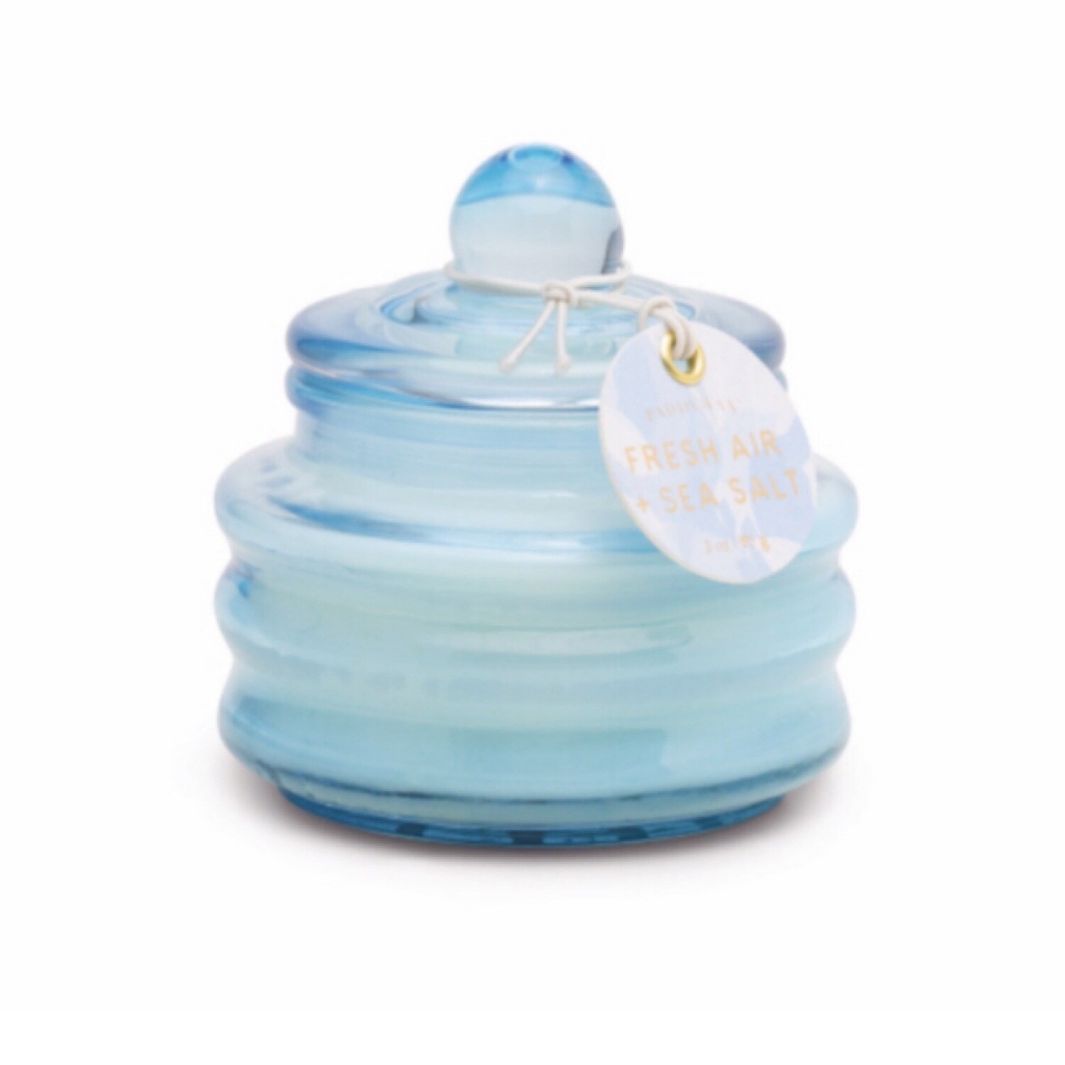 3oz Blue Small Glass and Lid Fresh Air and Sea Salt