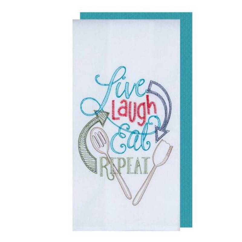 2 Set Kitchen Towel. Live Laugh