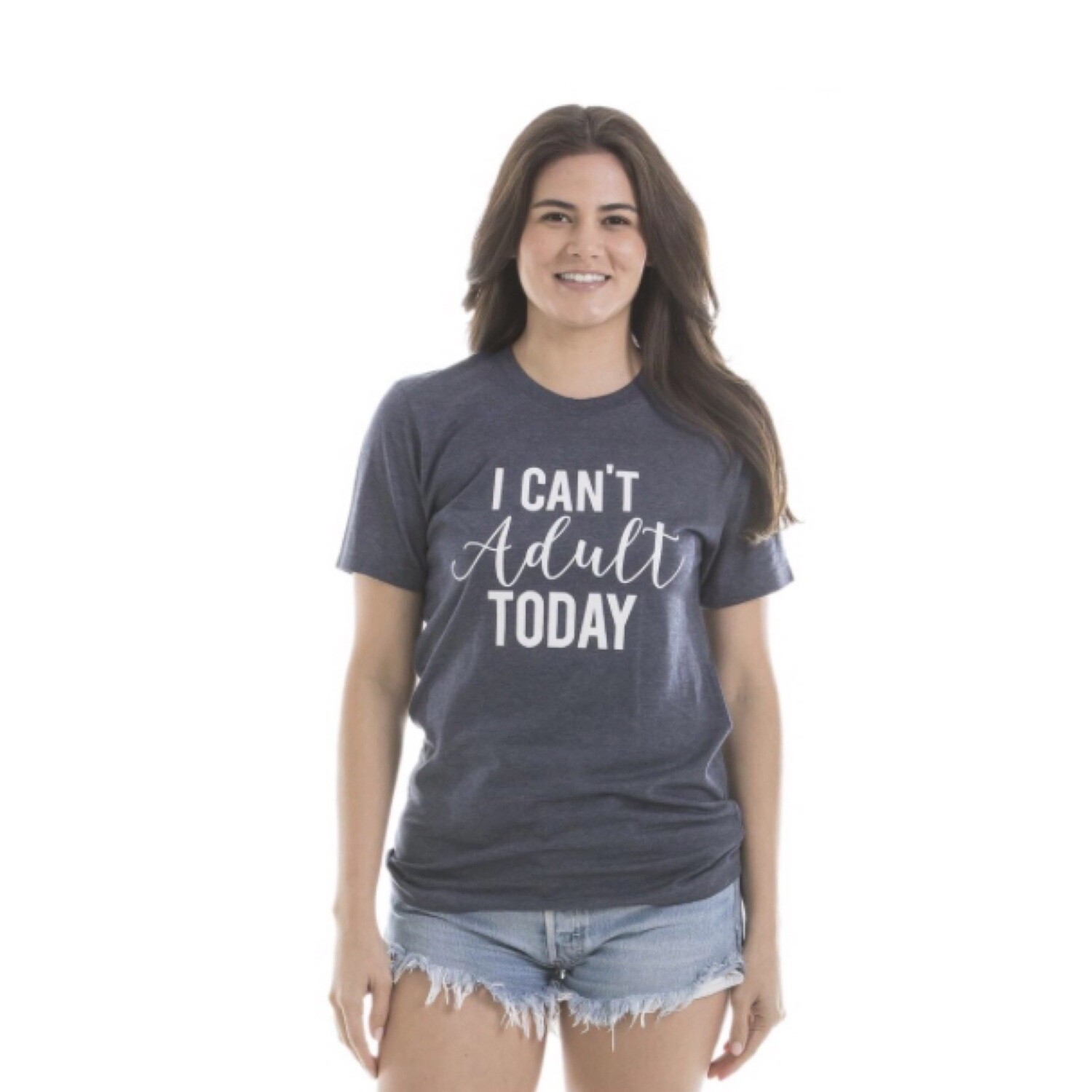 I Can’t Adult Today T-Shirt. Navy