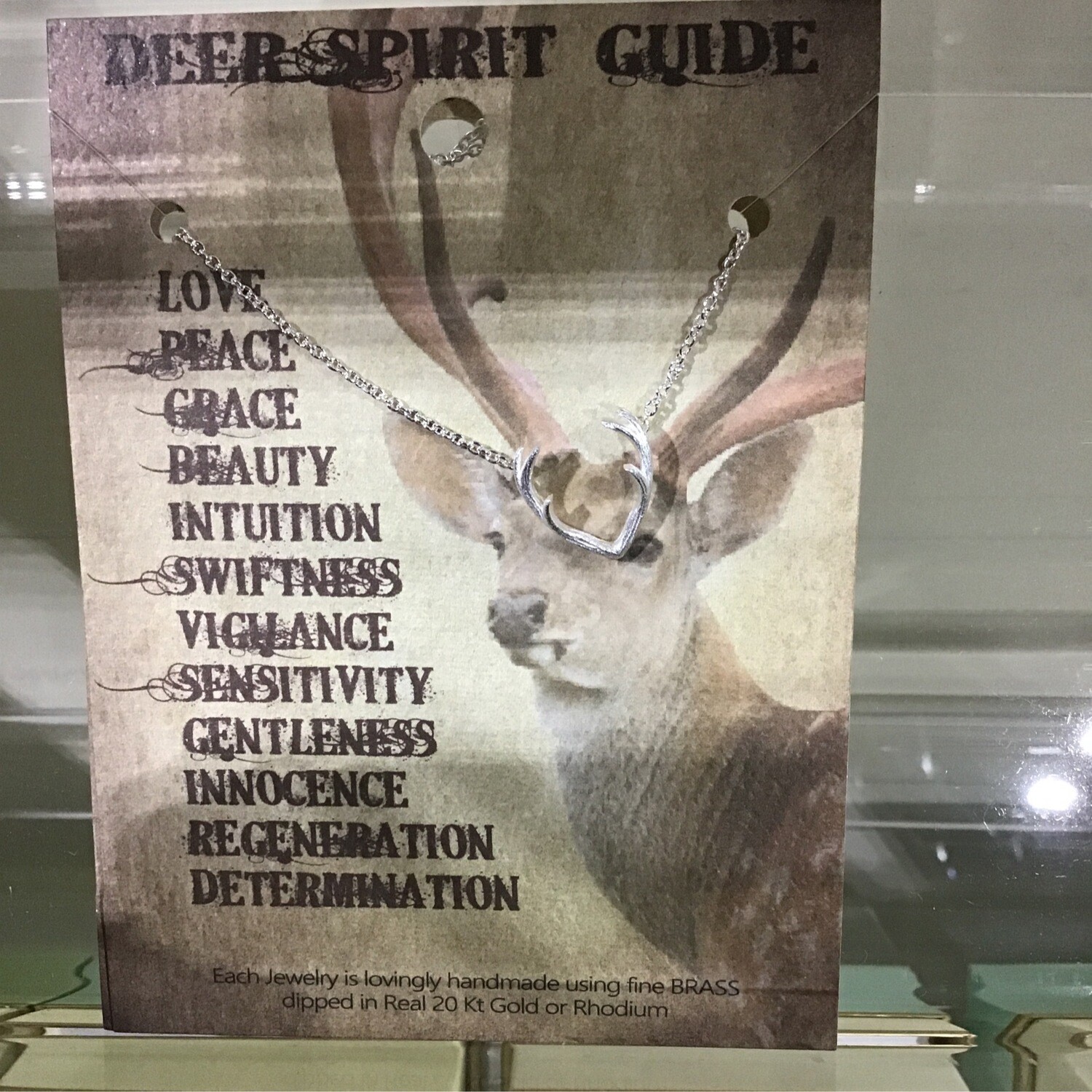 Deer Antlers Sliver Necklace