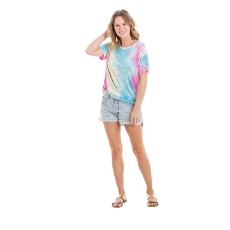 Blue, Pink, and Yellow Tie Dye S/S T-Shirts