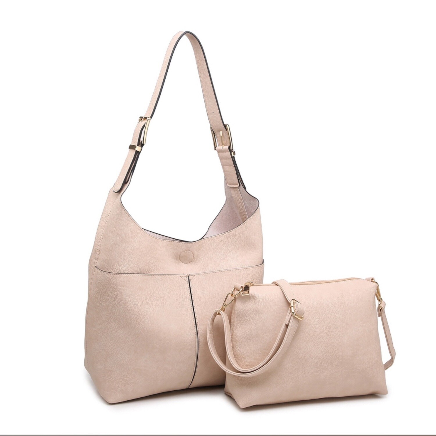 Ida-Hobo Bag in Blush 2 Piece