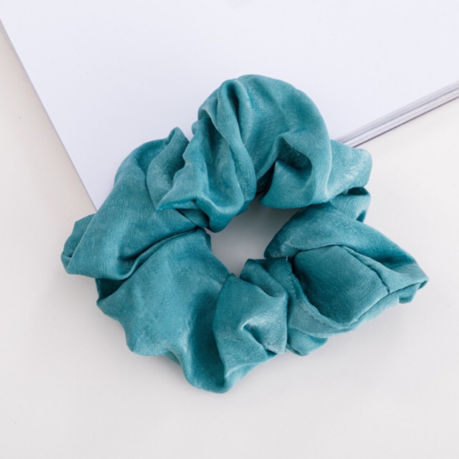 Rhea in Teal Scrunchie