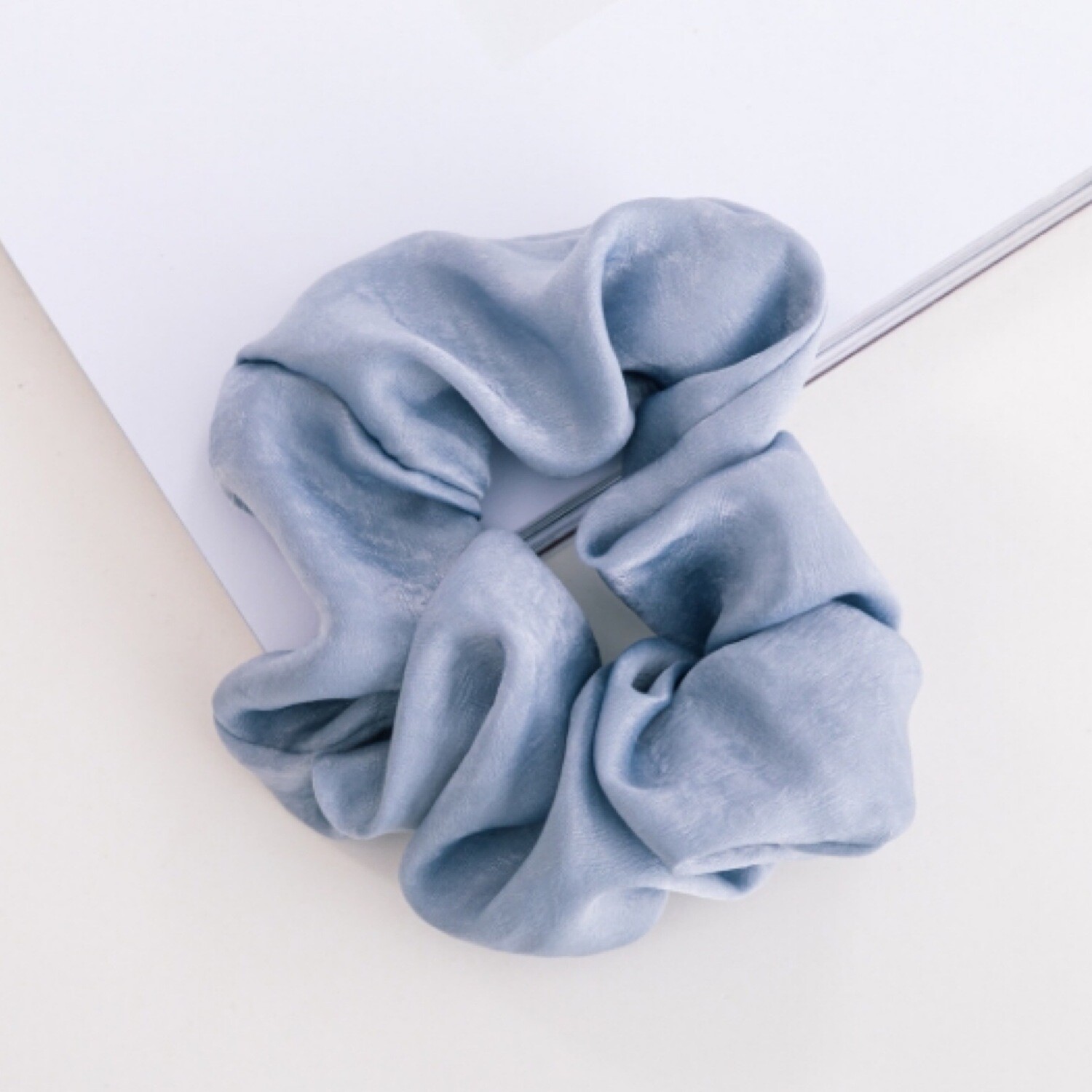 Rhea in Venetian Blue Scrunchie