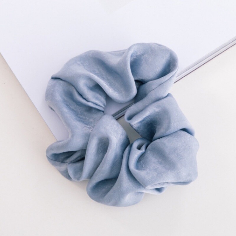 Rhea in Venetian Blue Scrunchie