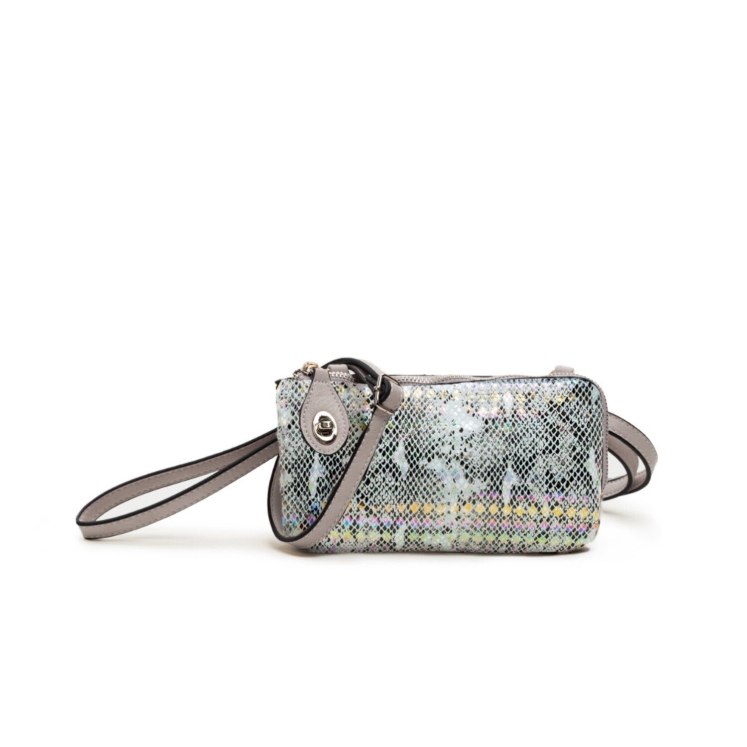 Kendall Clutch Python-Rainbow