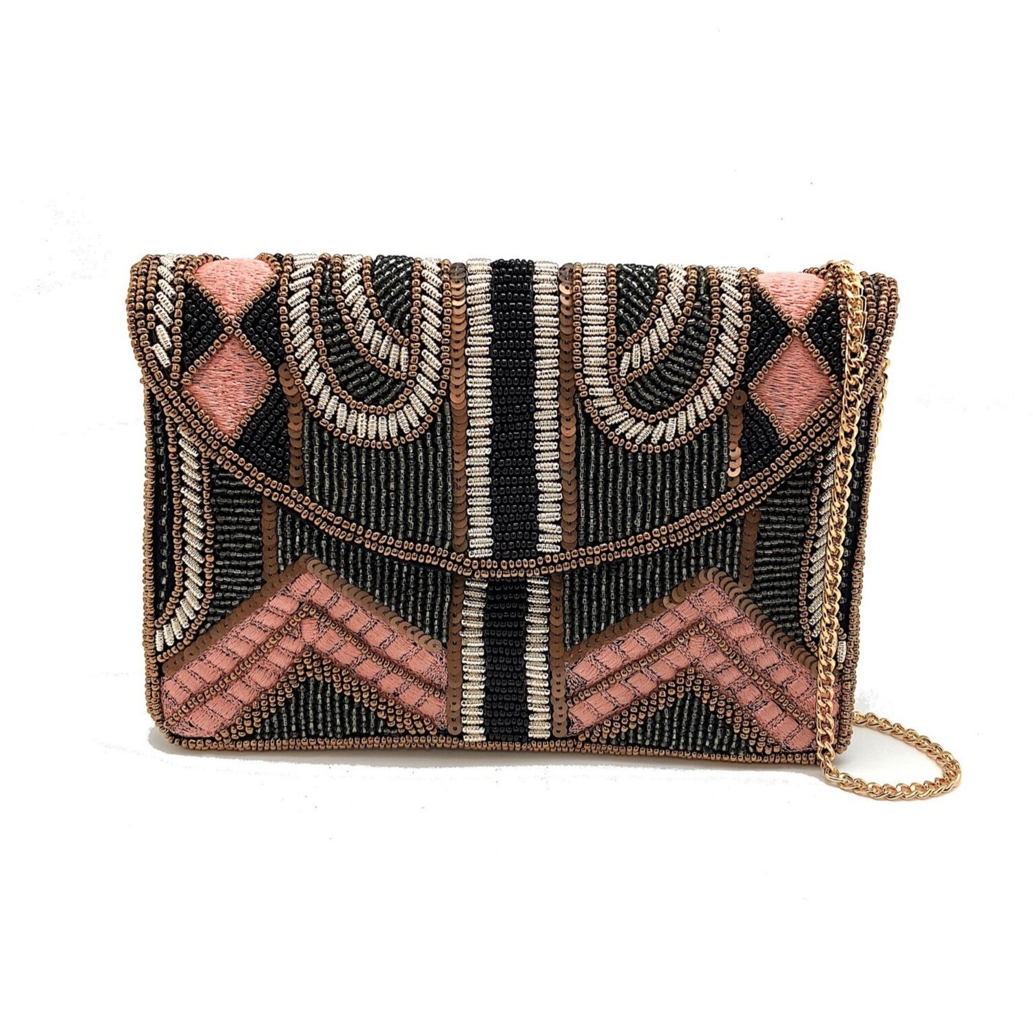 Beaded Pale Pink Mini Cross Body