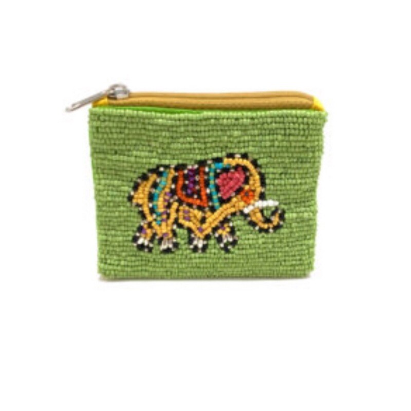 Green Elephant Pouch