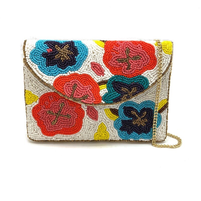 Multi Floral Mini Clutch