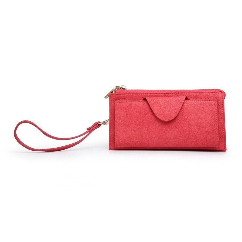RFID Kyla Wallet in Red