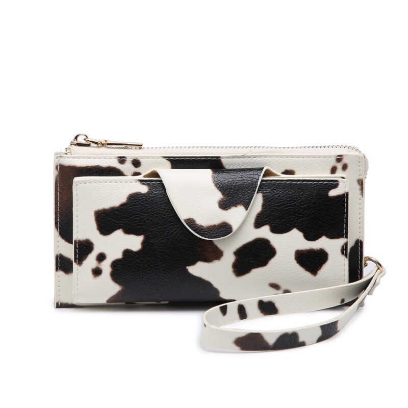 RFID Kyla Wallet in Cow-White