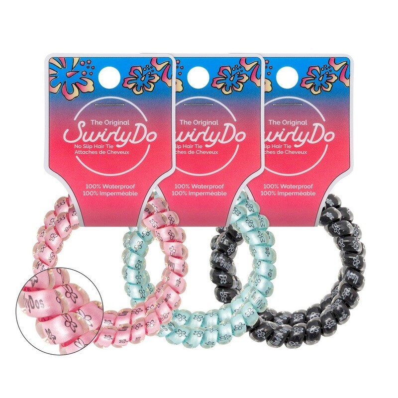 Large Swirly Do Hair Tie. 2Set