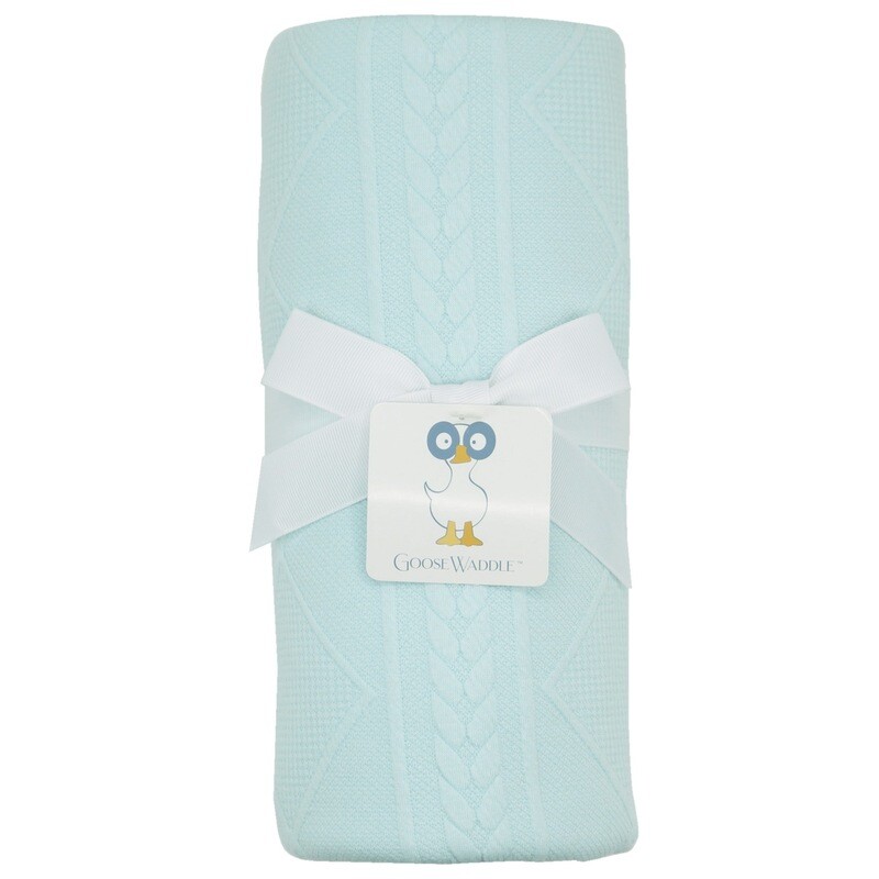 Mint Knit Blanket