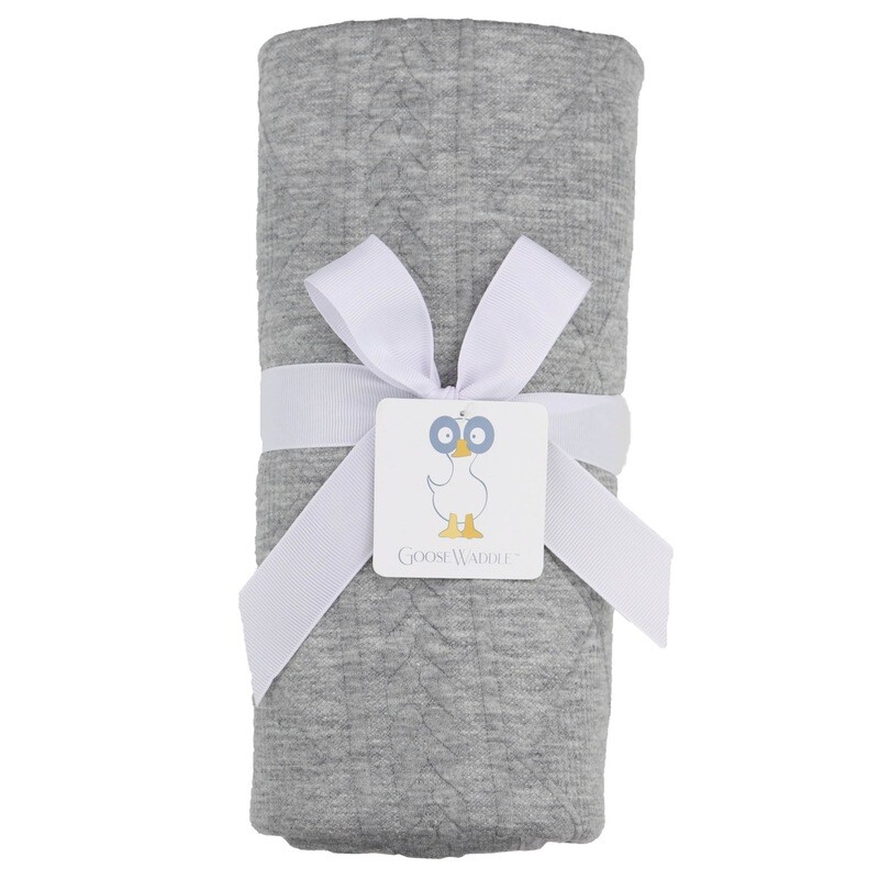 Gray Knit Blanket