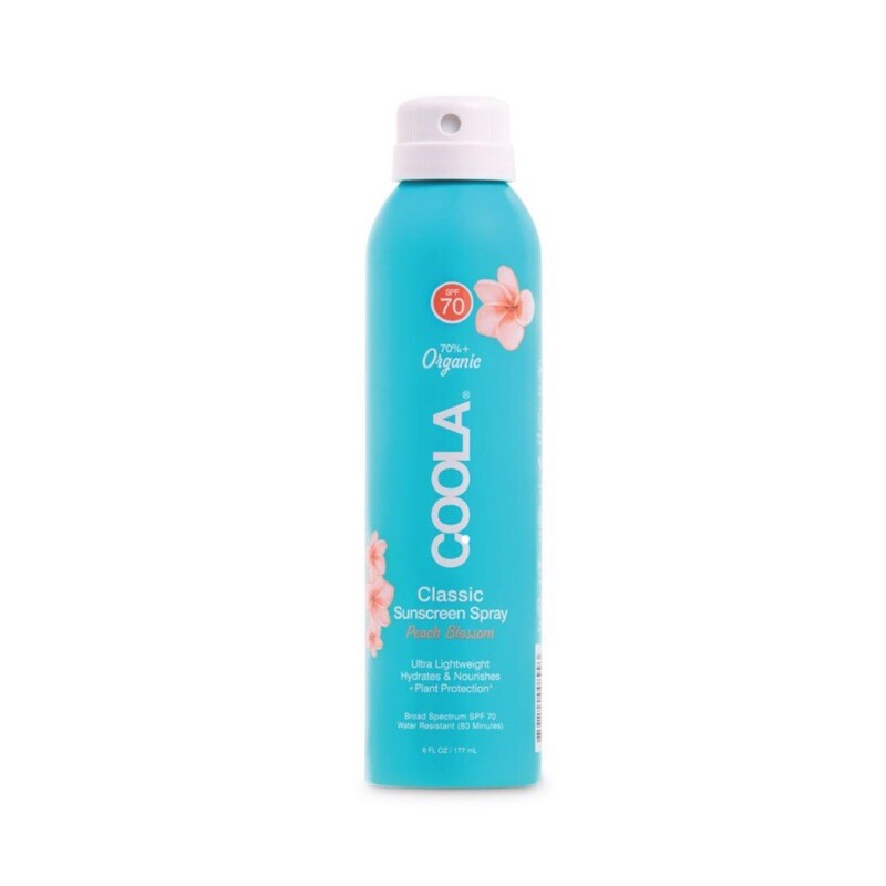 Classic Sunscreen Spray. Peach Blossom. 70 SPF