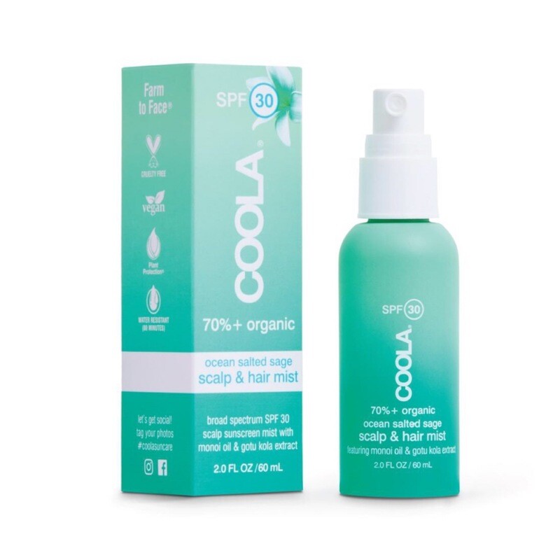 Scalp & Hair Mist Suncreen. Ocean Salted Sage