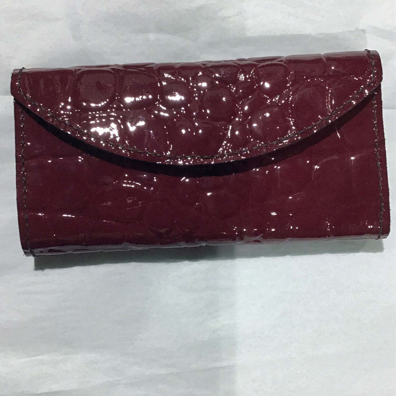 Leather Wallet - Ruby