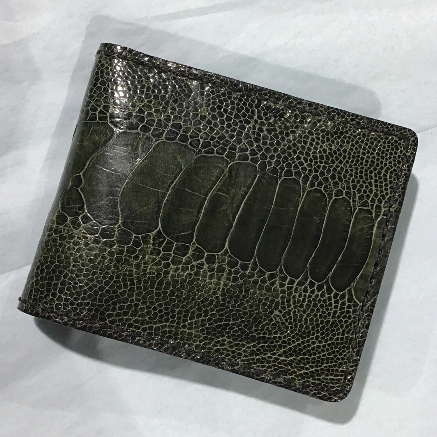 Green Ostrich Wallet