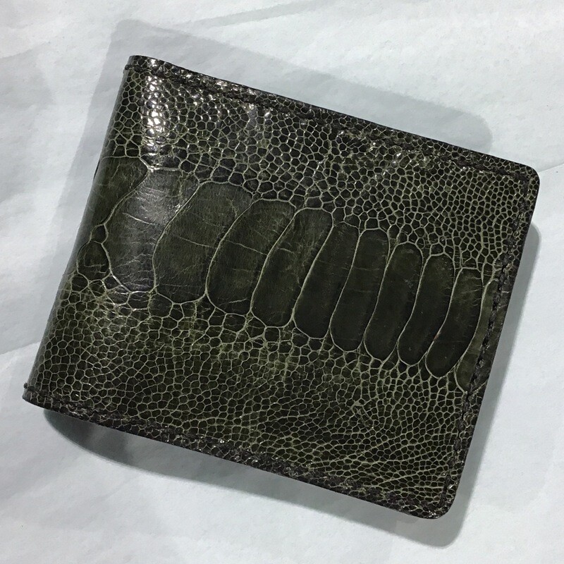 Green Ostrich Wallet