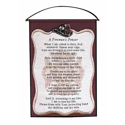 A Fireman’s Prayer Wall-hanger 17x25
