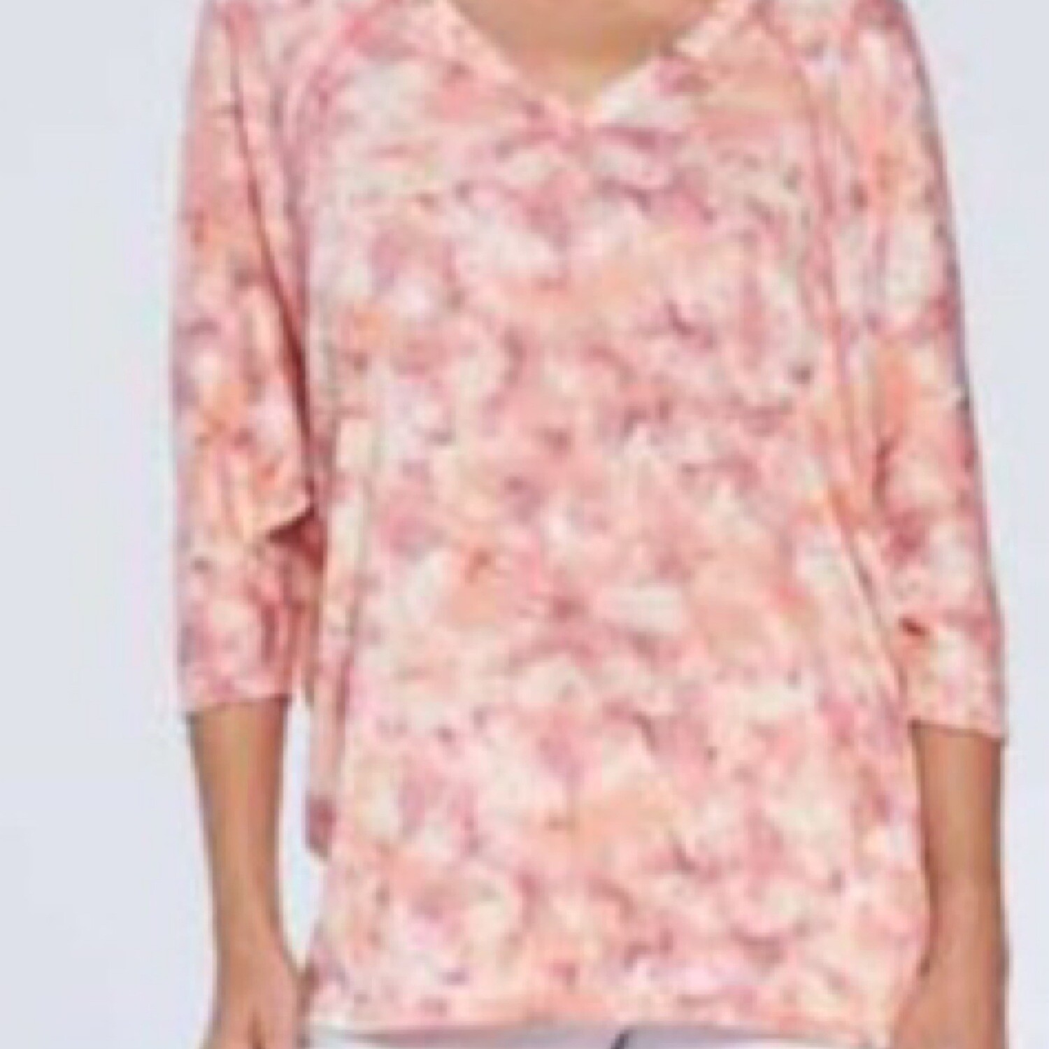 Coral Tie-Dye Ava Dolman Top
