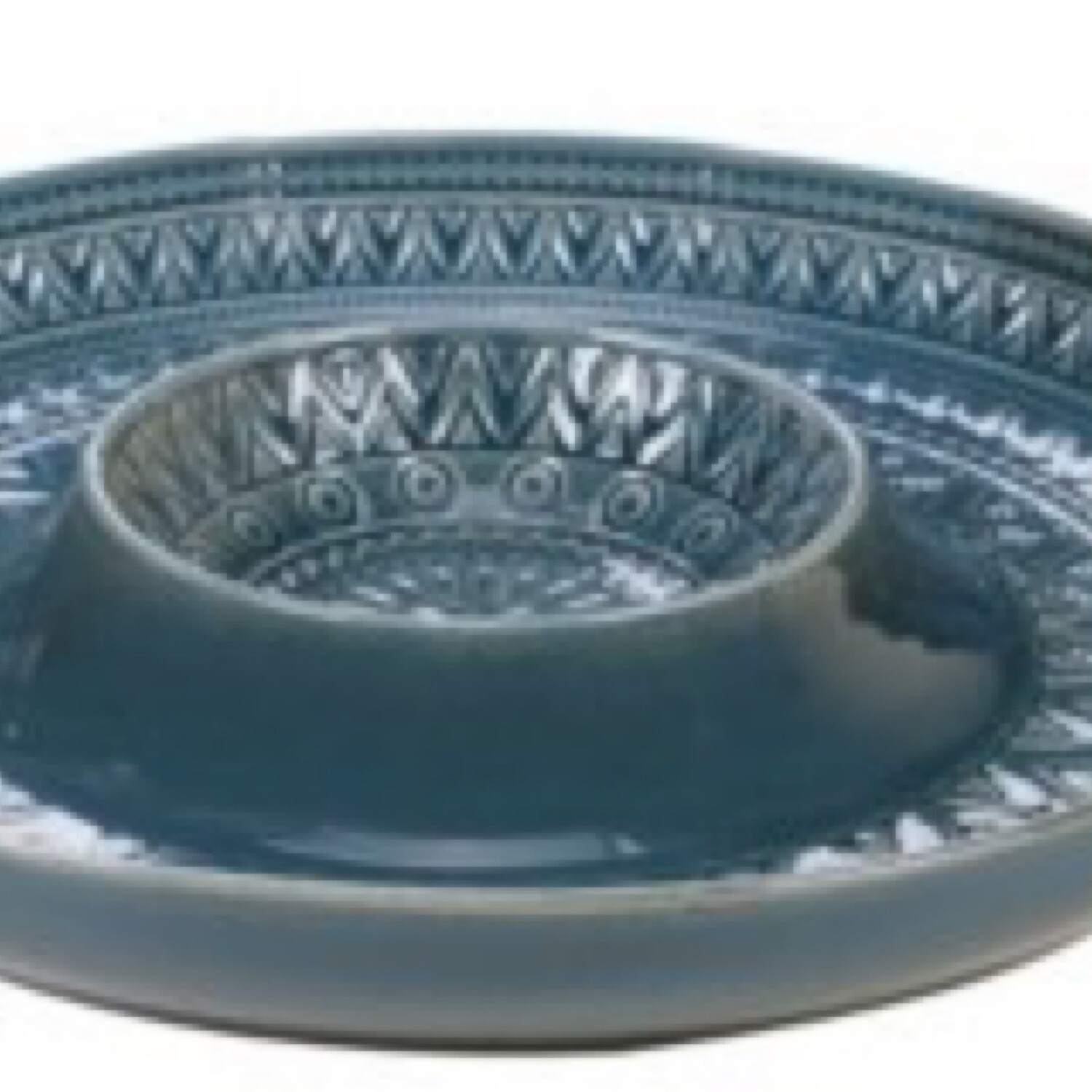 Aztec Teal Chip and Dip Platter