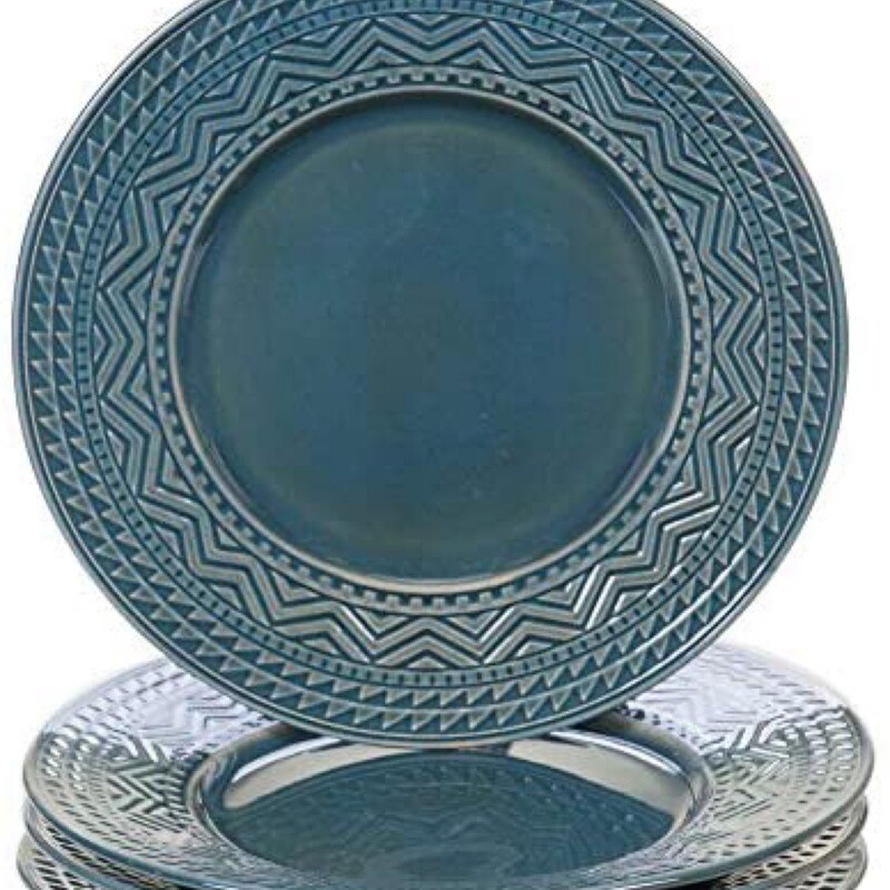 Aztec Teal Dinner Plate