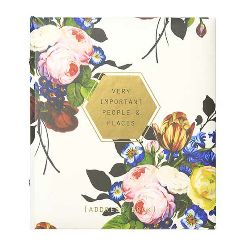 Floral Geo Refillable Address Book