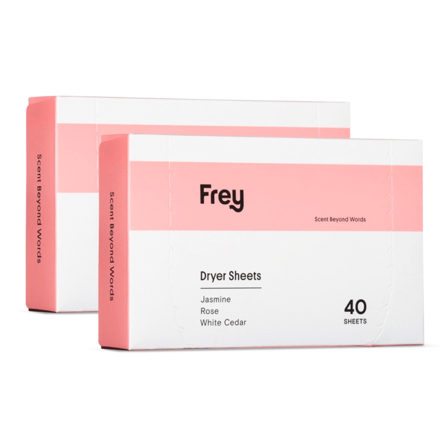 Dryer Sheets. 40 Sheets. Jasmine, Rose, White Cedar