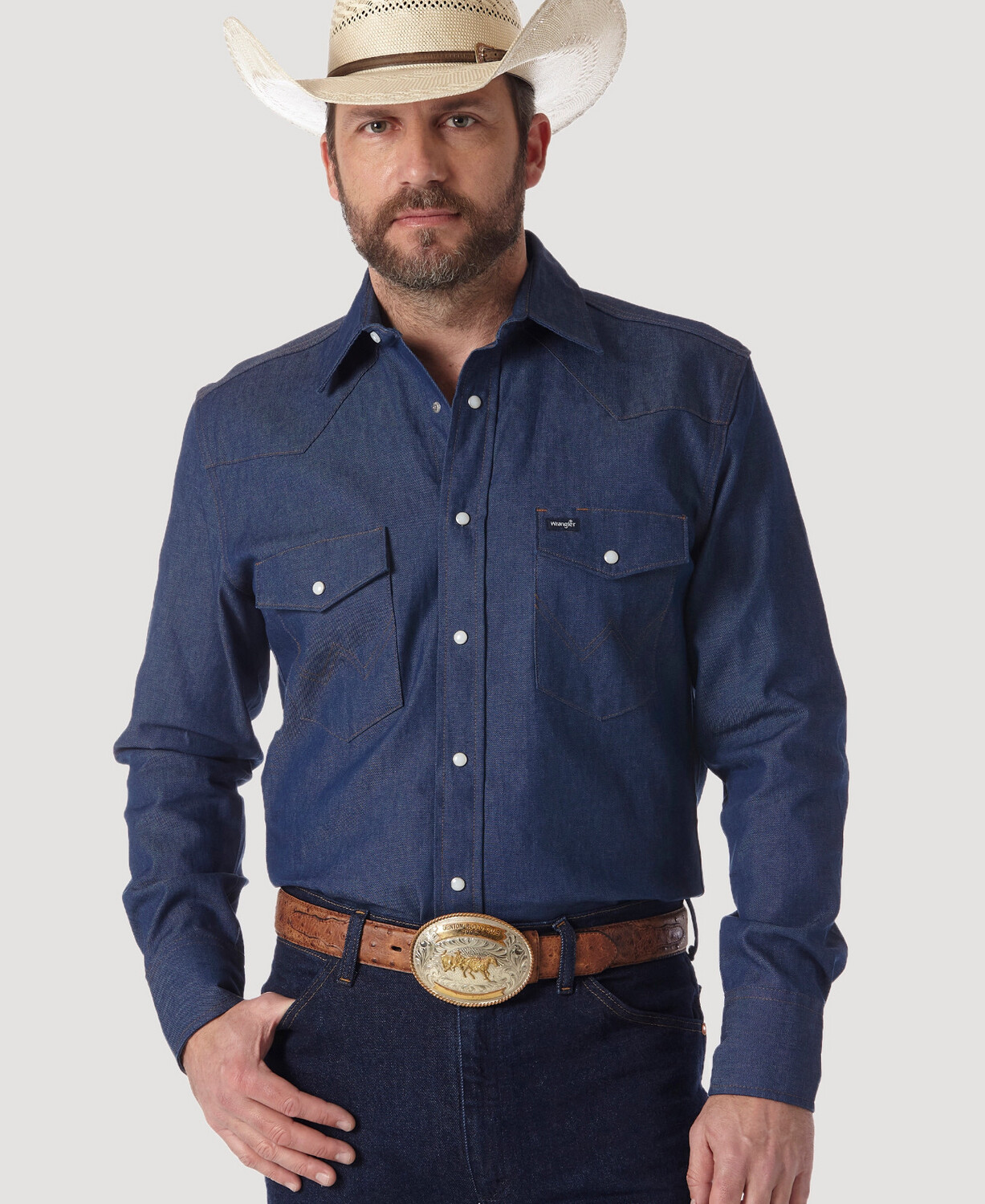 Men's Denim Work Shirt
