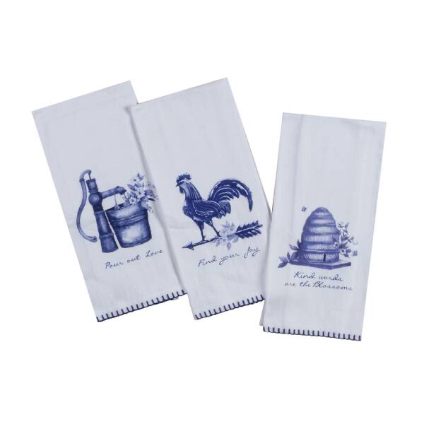 Blue Rooster Flour Sack Towel