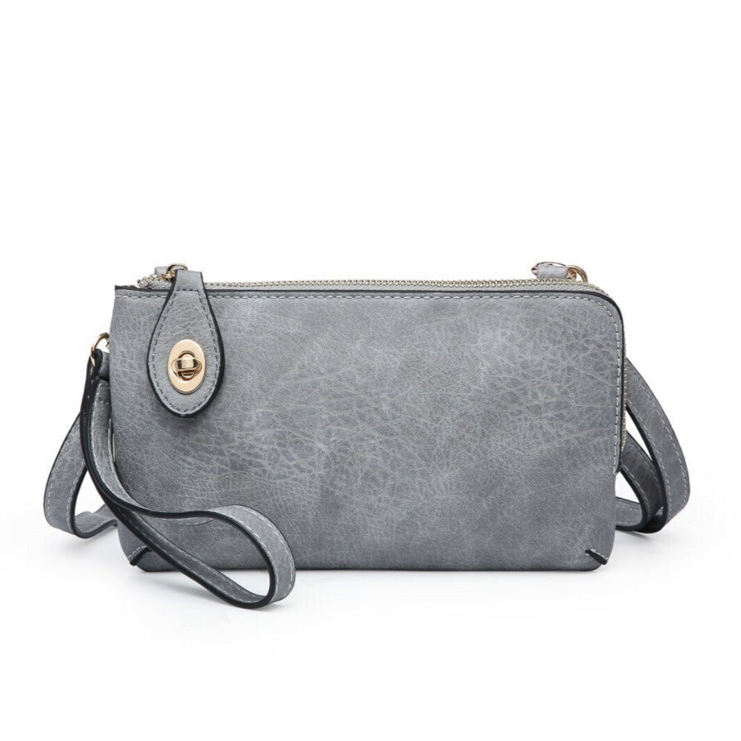 Kendall Clutch, name: Grey Blue