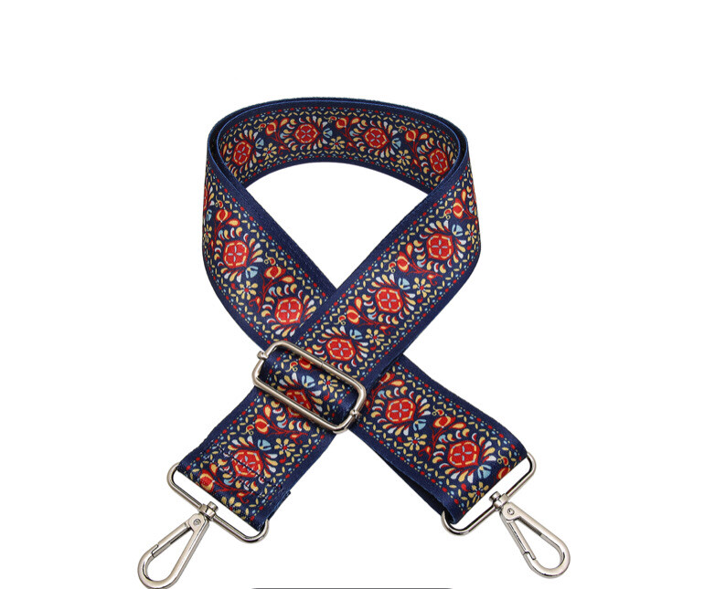 Guitar Strap for Purse, name: Boho Blue